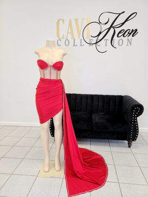 Rhinestone Corset Dress